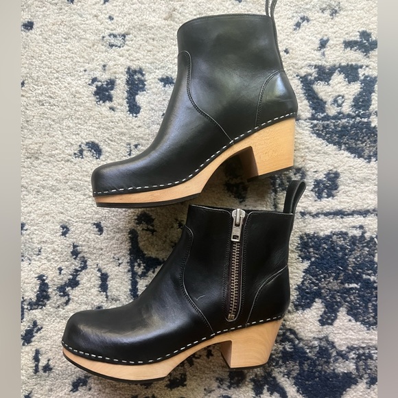 COPY - Swedish Hasbeens Zip It Emy Clog Bootie size 9 NEW $440 retail - Picture 5 of 8